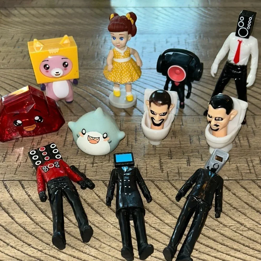 YouTube Figures Skibiti, LankyBox, Siren🚨Heads &Gabby’s Playhouse